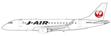 EW2170001 | JC Wings 1:200 | J-Air Embraer 170-100STD Reg: JA220J With Stand | is due: July 2022
