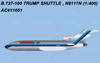 AC411051 | Aero Classics 1:400 | Boeing 727-100 TRUMP N8117N 