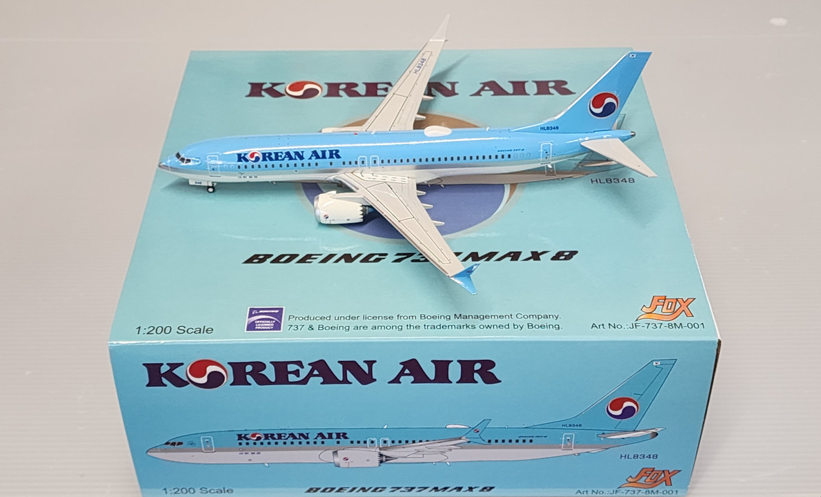 JF-737-8M-001 | JFox Models 1:200 | Boeing 737-8Max Korean Air