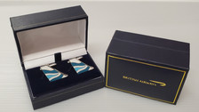 CUFFBETTERWORLD | Gifts | British Airways Better World - Cufflinks - A high quality 3mm thick hard enamel pair of cufflinks presented in a gift box.