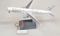 JF-767-3-014 | JFox Models 1:200 | Boeing 767-3Z9ER Lauda Star Alliance OE-LAZ (with stand)
