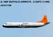 AC411126 | Aero Classics 1:400 | Lockheed L-188F Electra Buffalo Airways C-GXFC