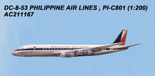 AC211167 | Aero Classics 200 1:200 |  Douglas DC-8 /53 Philippine Air Lines 