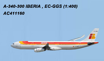 AC411160 | Aero Classics 1:400 | Airbus A340-300 Iberia EC-GGS