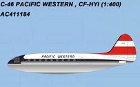 AC411184 | Aero Classics 1:400 | C-46 Pacific Western CF-HYI