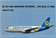 AC411135 | Aero Classics 1:400 | Boeing 737-200 Ukraine Intrn'l  UR-GAC