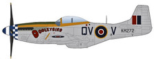 HA7749 | Hobby Master Military 1:48 | Mustang Mk.IV Dooleybird flown by F/L Arthur S. Joe Doley, 19th Squadron,  RAF, late 1945 | is due: December-2023