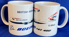 BAMUG747400 | Mugs | Coffee Mug - Boeing 747-400 British Airways G-BNLX