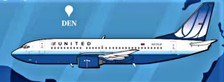 PM52313 | Panda Models 1:400 | Boeing 737-300 United N331UA