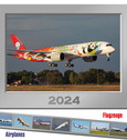CALP24 | Calendars Calendars | Airliner Wall Calendar 2024 by Zbynek Otahal (with 24 new postcards included at the rear of the calendar)