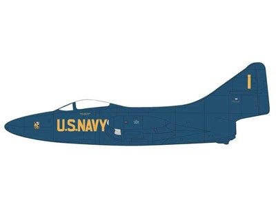 FA721002 Falcon Models 1:72 Grumman F9F-2 Panther US Navy 'Blue