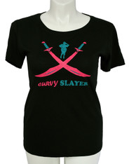 T-Shirt (Black): Curvy Slayer