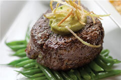Patte on green beans