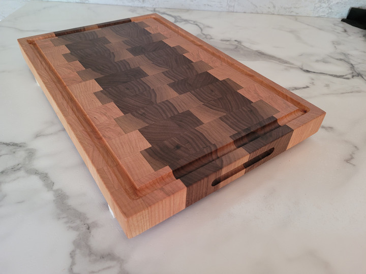 Sample Cutting Board pictured on Storage Rails