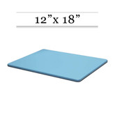 Commercial Blue Plastic HDPE Cutting Board - 18 x 12 x 1/2  - MADE IN USA