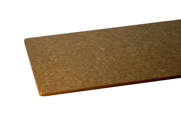 Tan, wood-like composite cutting board