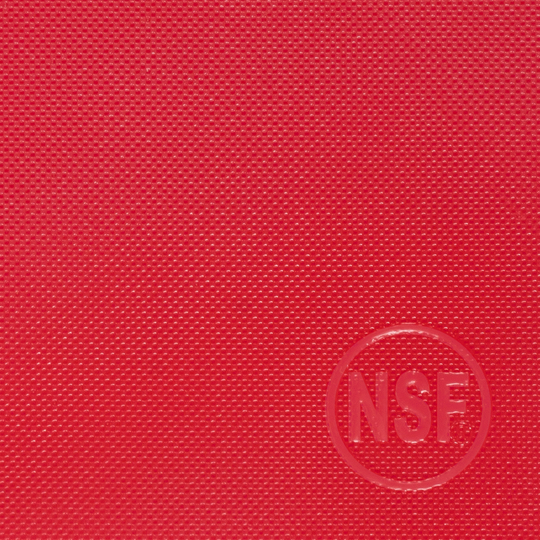 Commercial red plastic cutting board
