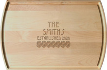 Personalized Art Deco Family Name Engraving