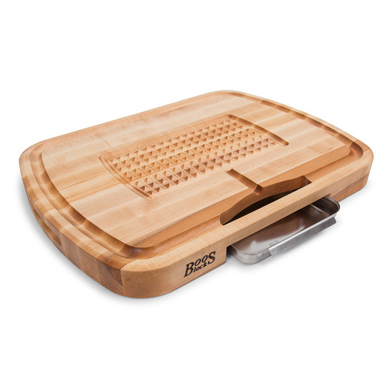 John Boos Maple Carving Board With Drip Pan 24 X 18 X 2 25   CB1053 1M2418225  97730.1585774044.720.540 