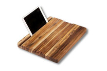 Teakhaus Reversible Edge Grain Cutting Board with Tablet Slot (PT1202)