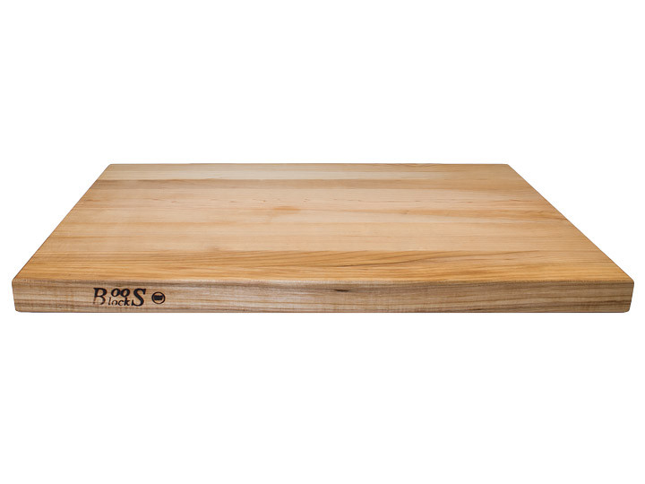John Boos Reversible Cutting Board With Grips Maple 24" x 18" x 1.75" Side View