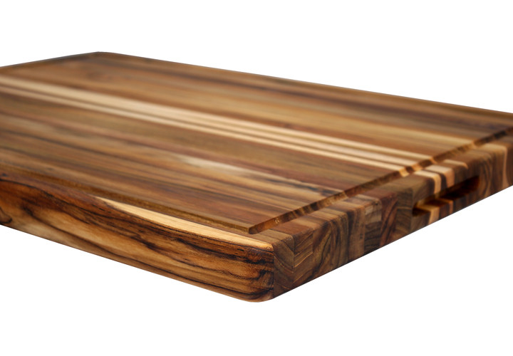 Angle view of teak wood