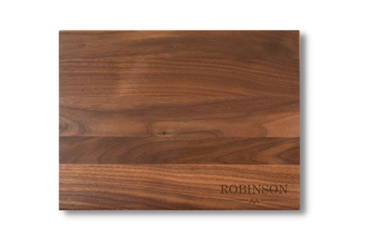 Personalized Classic Walnut Cutting Board - 12 x 9 (CBE-B-WALNUT-12X9-NEW)