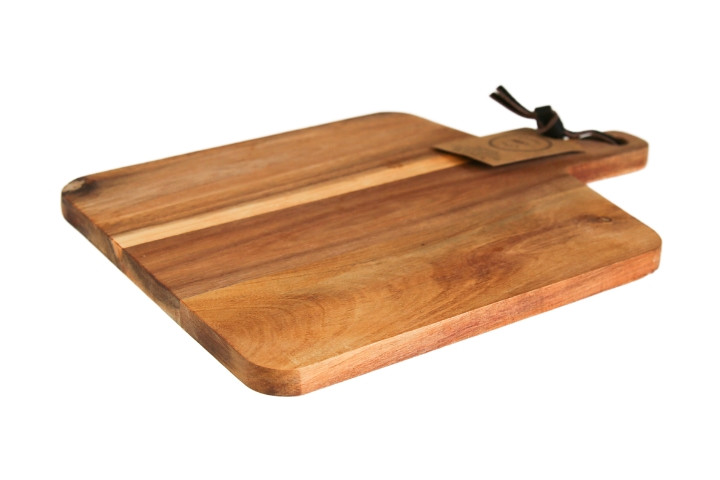 Acacia Cutting Board with Handle 13.75 x 10 (AK347)