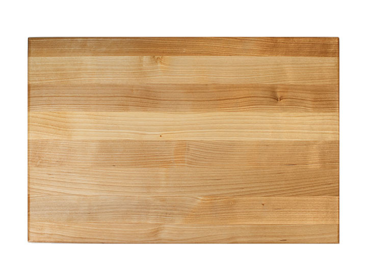 John Boos Reversible Cutting Board With Grips Maple 18" x 12" x 1.5" Top View