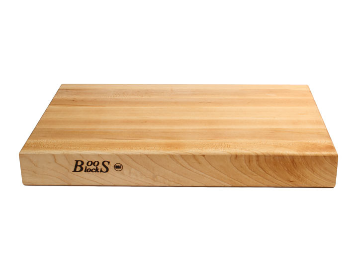 John Boos Reversible With Grips Maple 18x12x2.25 Cutting Board Side View