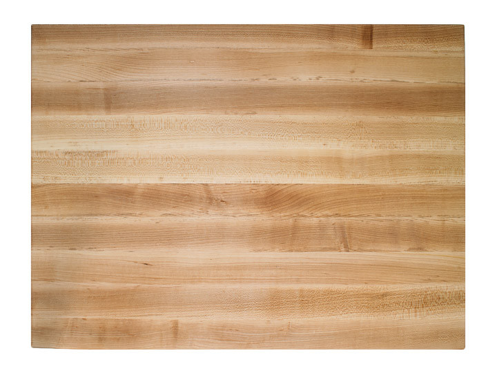 John Boos Reversible Cutting Board With Grips Maple 24x18x2.25 (RA03) Top View