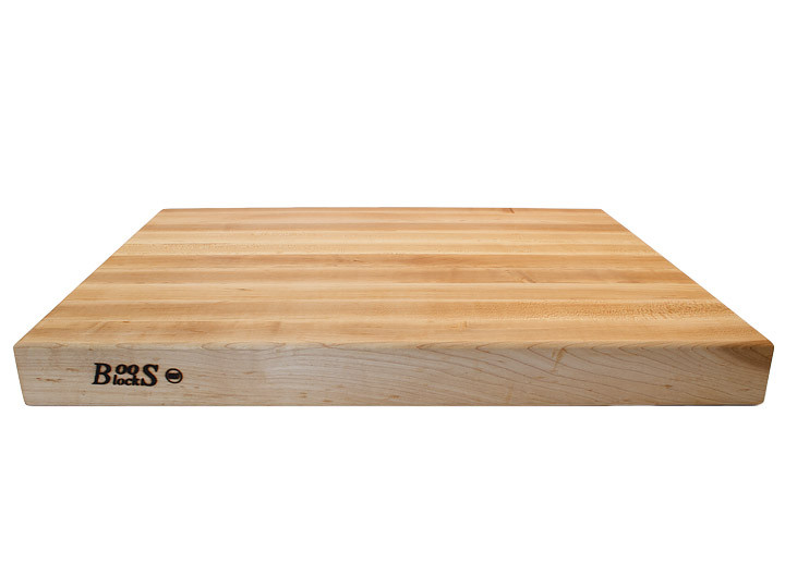 John Boos Reversible Cutting Board With Grips Maple 24x18x2.25 (RA03) Side View