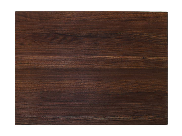 John Boos Reversible Cutting Board With Grips Walnut 24x18x1.5 (WAL-R02) Top View