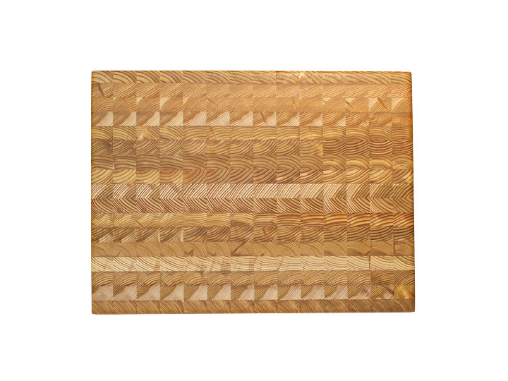 Larch Wood Medium Classic Cutting Board 17.75" x 11" x 1.6" Top View