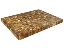 Proteak End Grain 24" x 18" Rectangle Board With Handles