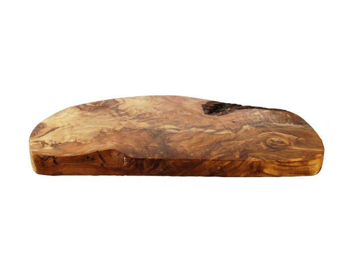 Rustic Olive Wood Cutting Board, side
