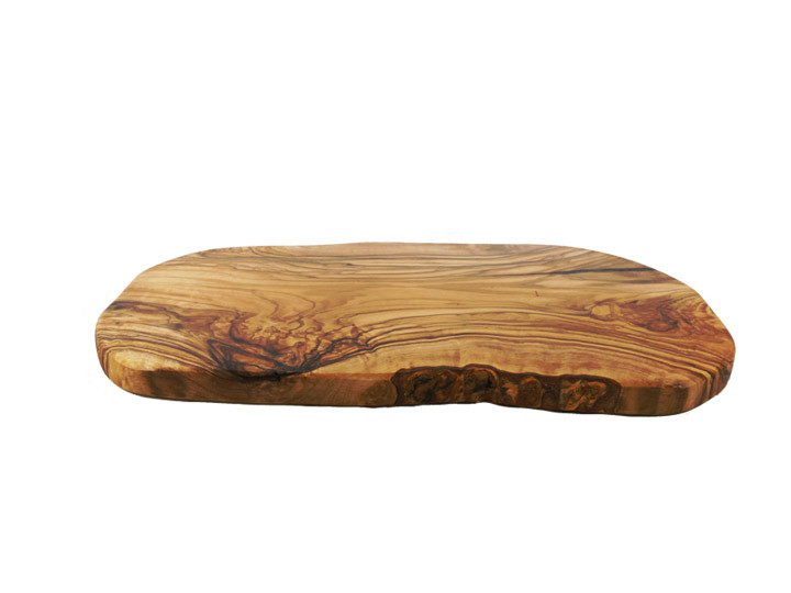 Olive Wood Cheese Board with Raw Edge