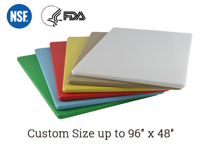 Custom 1/2" Color Plastic Cutting Board