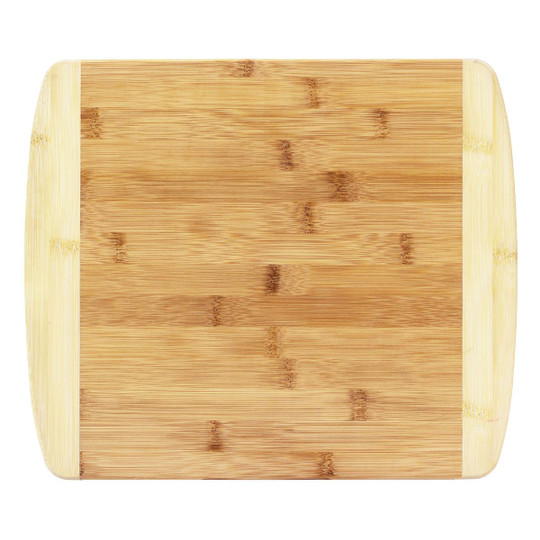 Two-Tone Bamboo Cutting Board 13.5 x 11.5 x .5 - Totally Bamboo - SKU: TB20-1291