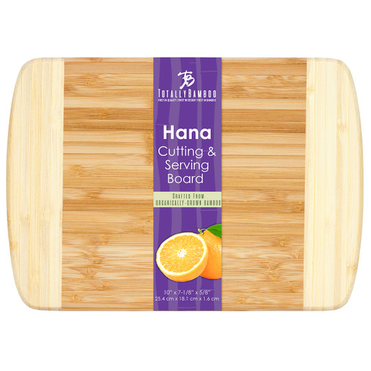 Hana Cutting & Serving Board 10 x 7.5 x .625 - Totally Bamboo - SKU: TB20-1225
