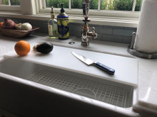 Custom sink cover cutting board