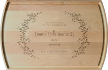 Personalized Wedding Vine Invitation Engraving