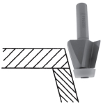 Bevel Undermount Router Bit for Solid Surface