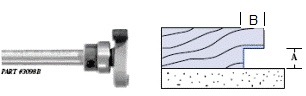 thumbnail image 2 of Whiteside Router Bits 3098 Undercut Bit With 1-Inch Large 2 of 14