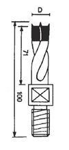 Threaded Shank Bradpoint Dowel Drill - Southeast Tool SETSM1010LH