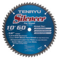 Silencer Saw Blade, 10" Dia, 60T, 0.098" Kerf, 5/8 - Tenryu SL-25560