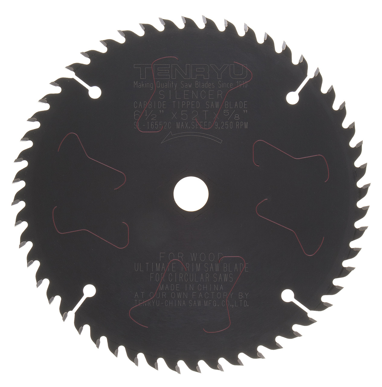 Tenryu SL-30580 Silencer-Series 12/" X 80T 1/" Arbor Saw Blade