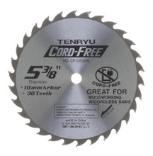 Tenryu CF-13530W - Cord Free Series Saw Blade for Wood