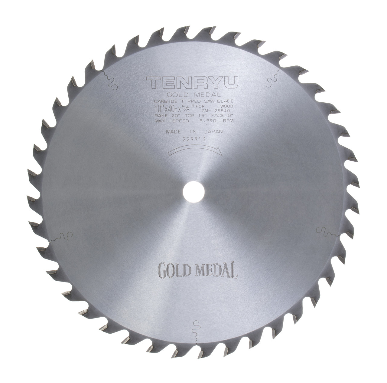 Tenryu Rs-25540 10" X 40t ATB Carbide Blade for sale online 