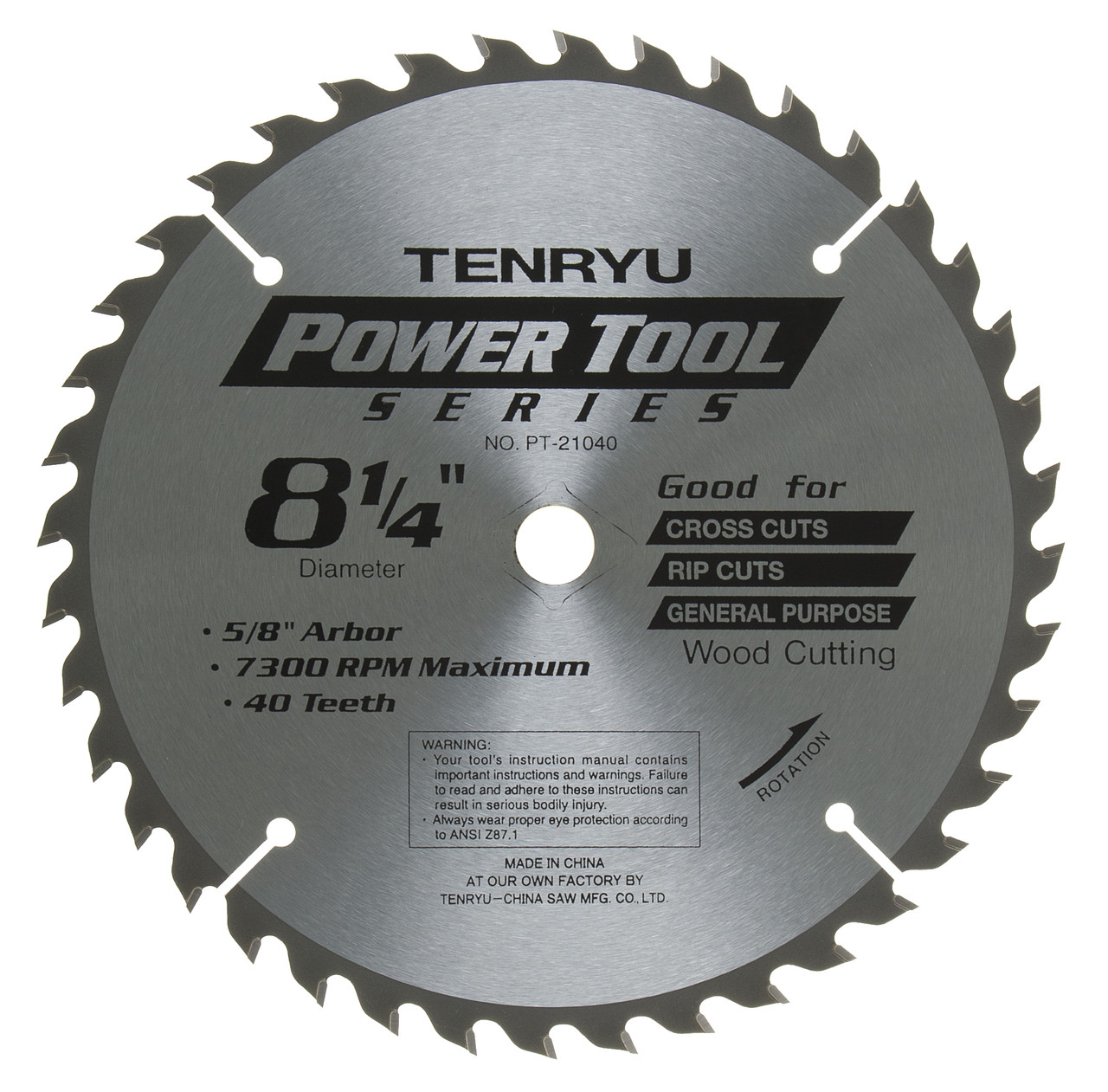 Tenryu PT-30560 12/" 60t carbide wood blade